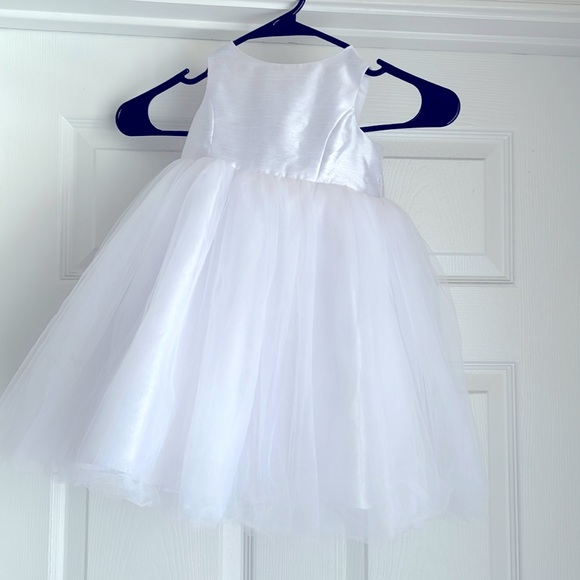 White Flower Girl Dress - Picture 1 of 4